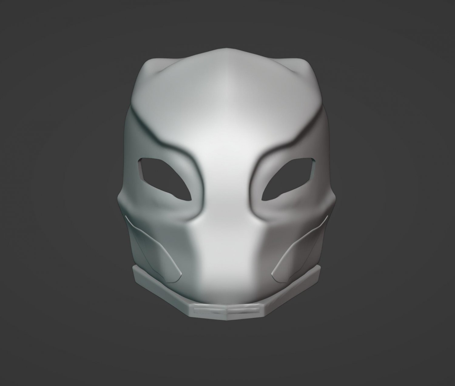 3d printed ghost mask from modern warfare 2, modelled and finished