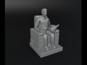 Jesus Malverde Statue Modèles 3D en vedette