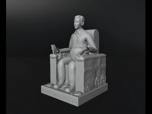 Jesus Malverde Statue 3D Print Model