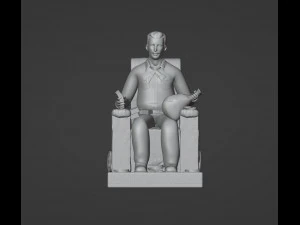 Jesus Malverde Statue 3D Print Model