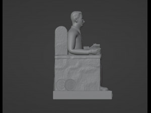 Jesus Malverde Statue 3D Print Model