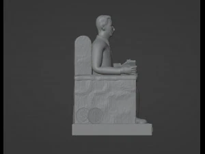 Jesus Malverde Statue 3D Print Model
