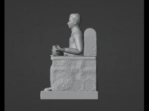 Jesus Malverde Statue 3D Print Model