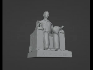 Jesus Malverde Statue 3D Print Model