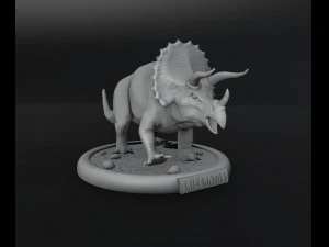 Трицератопс 3D Принт Модель