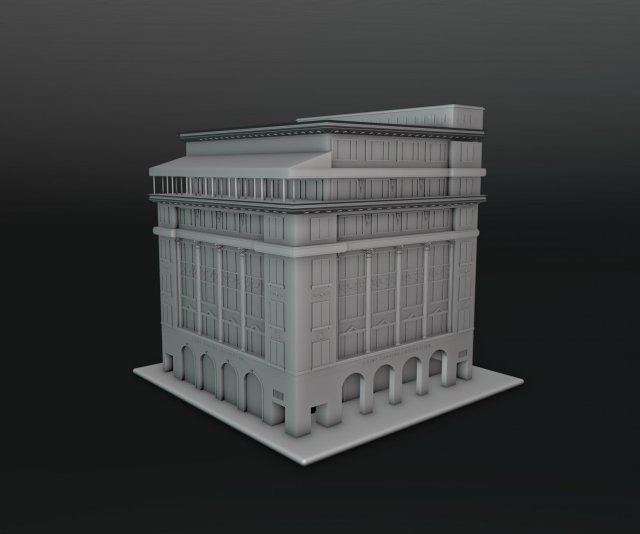 China Banking Corporation Binondo Building Modèles 3D en vedette .c4d .max .obj .3ds .fbx .stl .blend