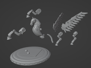 Mechanical Pegasus 3D Druckmodell