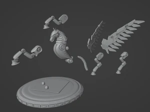 Mechanical Pegasus 3D Print Model