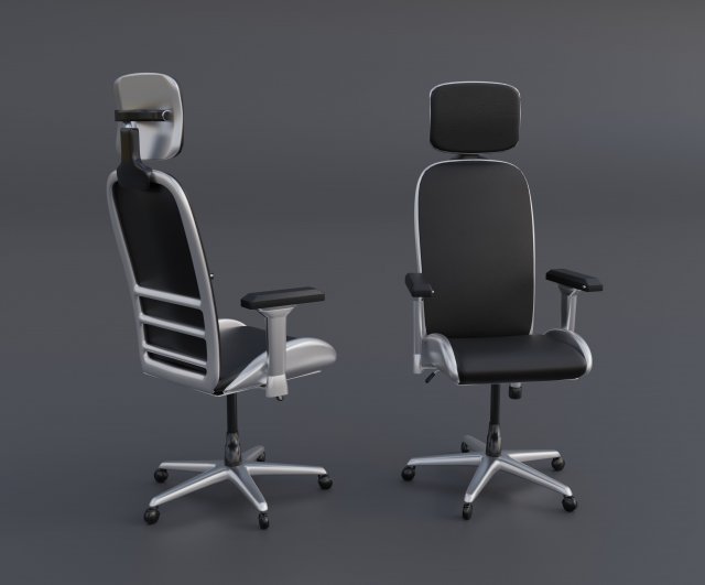 Office Chair Modello 3D .c4d .max .obj .3ds .fbx .stl .blend 