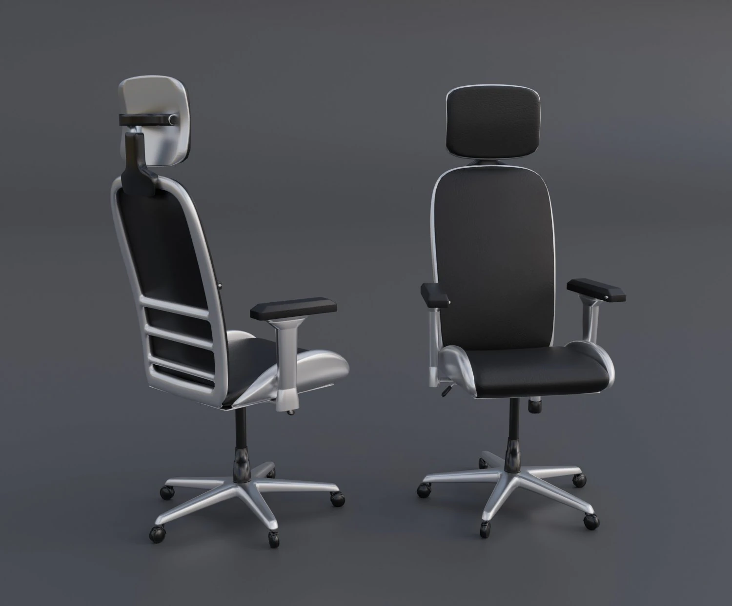 Office Chair 3D Model .c4d .max .obj .3ds .fbx .stl .blend 