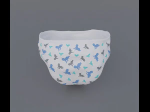 Baby Diaper 3D Model