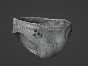 Baby Diaper 3D Model