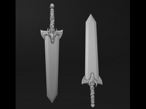 Dragon Slayer Sword 3D 打印模型