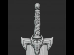Dragon Slayer Sword 3D Print Model