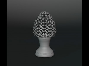 Sicilian Pigna - Pine Cone Ceramic 3Dプリントモデル