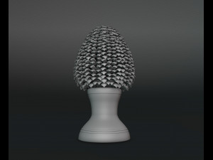 Sicilian Pigna - Pine Cone Ceramic 3Dプリントモデル
