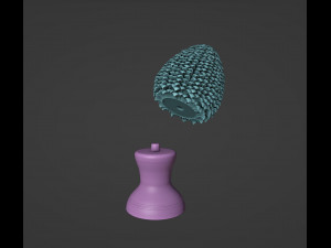 Sicilian Pigna - Pine Cone Ceramic 3Dプリントモデル