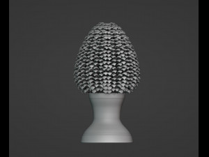 Sicilian Pigna - Pine Cone Ceramic 3Dプリントモデル