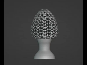 Sicilian Pigna - Pine Cone Ceramic 3D Print Model