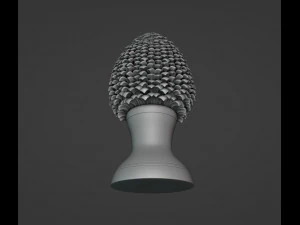 Sicilian Pigna - Pine Cone Ceramic 3D Print Model