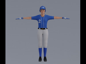 Female Softball Players Pack - Rigged 3D 모델