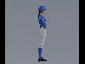 Female Softball Players Pack - Rigged 3D Model