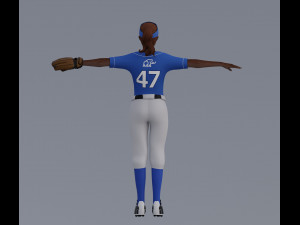 Female Softball Players Pack - Rigged 3D 모델