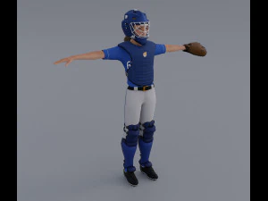 Female Softball Players Pack - Rigged 3D Model