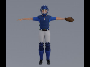 Female Softball Players Pack - Rigged 3D 모델
