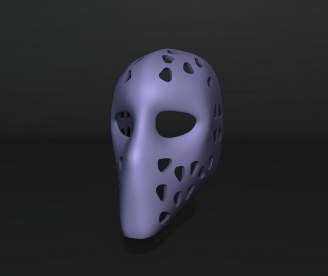 Ken Dryden Mask Hockey 3D Print Model .c4d .max .obj .3ds .fbx .stl .blend 
