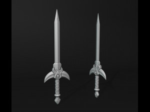 Barbarian Sword Modèles 3D en vedette