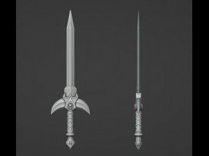 Barbarian Sword 3D प्रिंट मॉडल