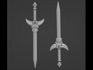 Barbarian Sword 3D प्रिंट मॉडल