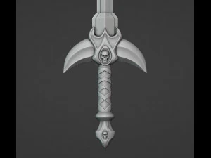 Barbarian Sword 3D Print Model