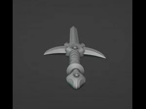Barbarian Sword 3D Print Model
