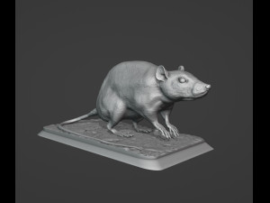 Rat 3D Print Model