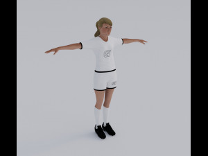 Female Soccer Players Pack - Rigged 3D Модель