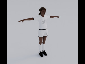 Female Soccer Players Pack - Rigged 3D Модель