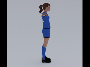 Female Soccer Players Pack - Rigged 3D Модель