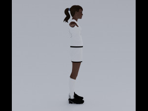 Female Soccer Players Pack - Rigged 3D Модель