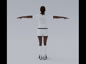 Female Soccer Players Pack - Rigged 3D Модель