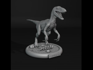 Velociraptor Modelo de Impressão 3D