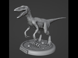 Velociraptor 3D 打印模型