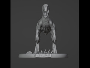 Velociraptor 3D 打印模型