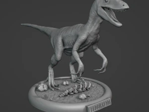 Velociraptor 3D Print Model