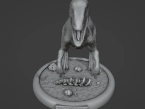 Velociraptor 3D Print Model