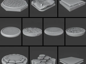 Pacchetto basi per stampa 3D Vol 1 Modello di stampa 3D