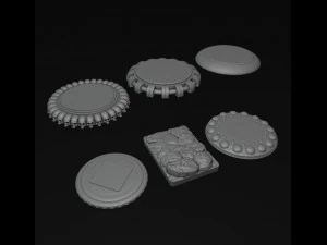 3D Printing Bases Pack Vol 2 3D Print Model