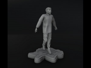 Tupac Spitting Statue 3D 打印模型