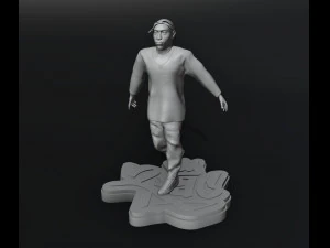 Tupac Spitting Statue 3D Print Model